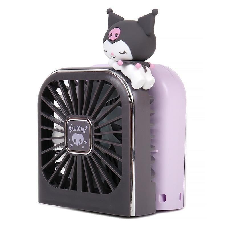 Kuromi 5-Way Handy Fan – Multi-Functional Mascot Neck Fan