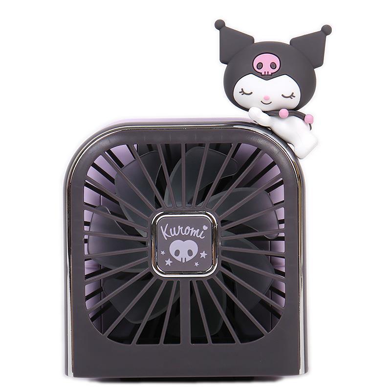 Kuromi 5-Way Handy Fan – Multi-Functional Mascot Neck Fan