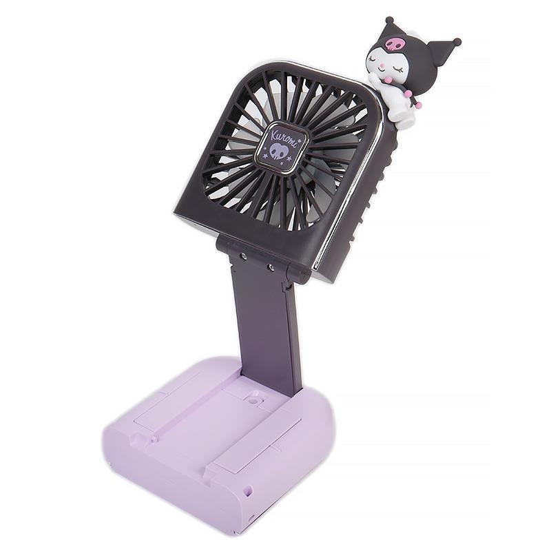 Kuromi 5-Way Handy Fan – Multi-Functional Mascot Neck Fan