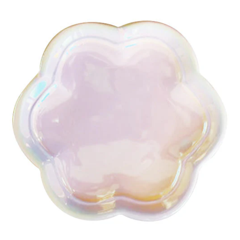 Watts Aurora White Flower Jewelry Plate