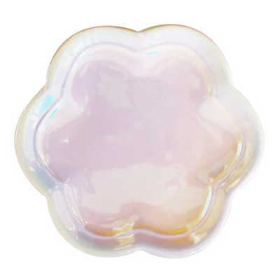 Watts Aurora White Flower Jewelry Plate