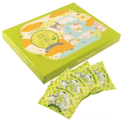 Sanrio Characters Matcha Print Cookies (12 Pieces)
