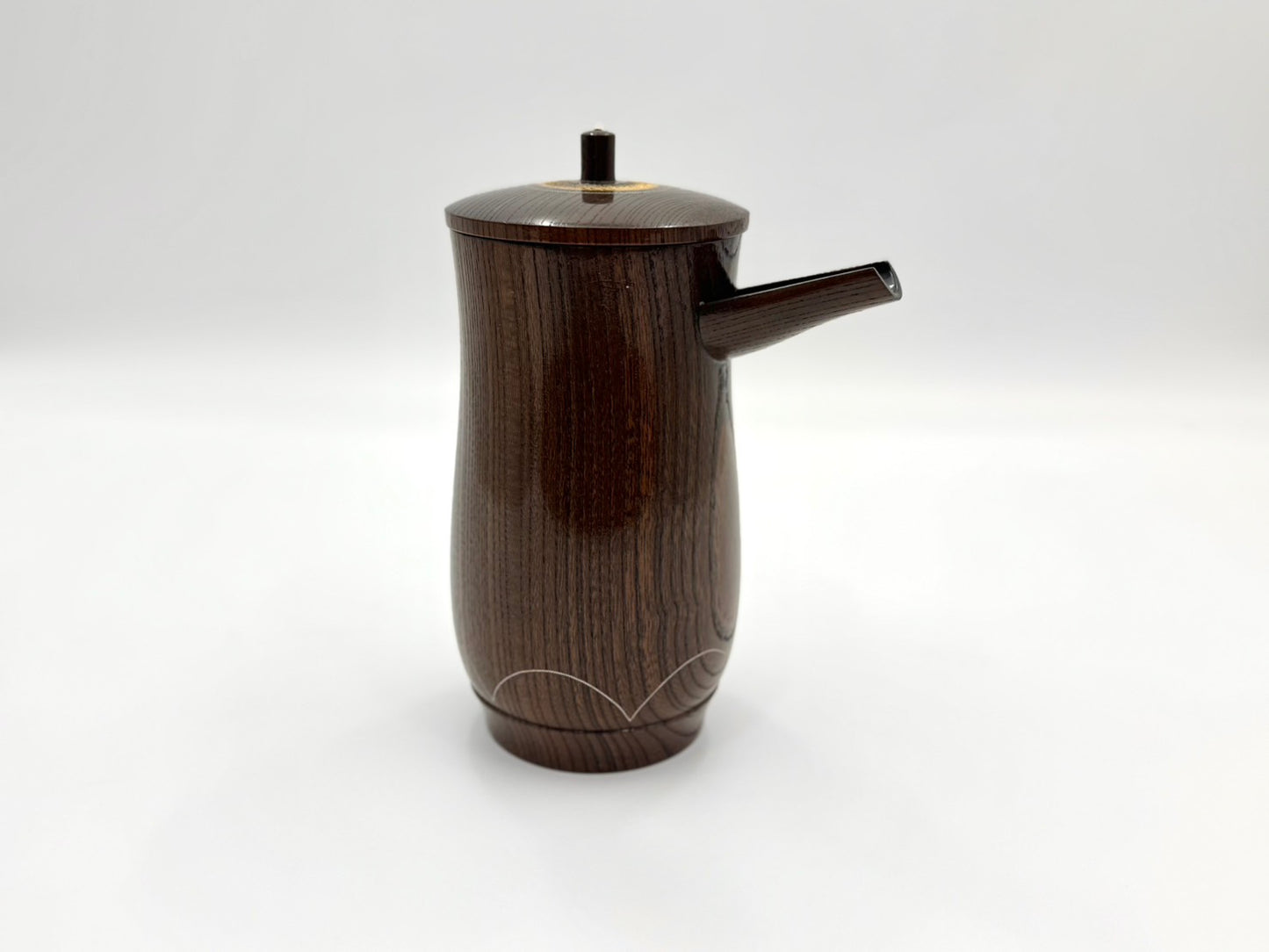 Kameya Japan Tradition - Kurogaki Wood Sake Set and Zelkova Bowl by Living National Treasure Ryozo Kawakita