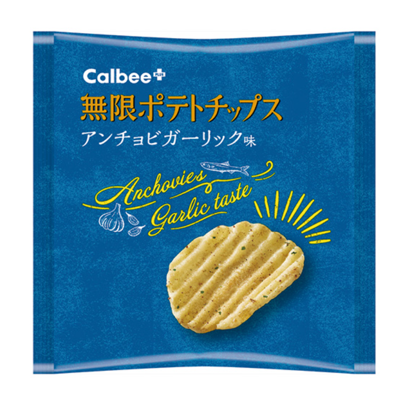 Mugen Potato Chips Anchovy Garlic Flavor (20g x 6 bags)
