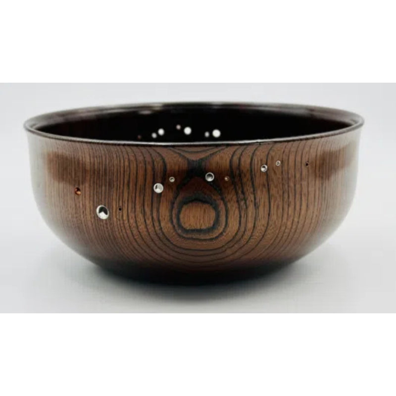 Kameya Japan Tradition - Kurogaki Wood Sake Set and Zelkova Bowl by Living National Treasure Ryozo Kawakita