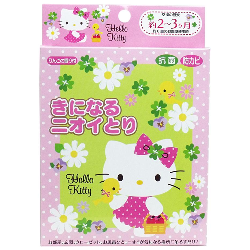 Nioitori ecodeo Apple Scented Hello Kitty Deodorizing Air Freshener (2-Pack)