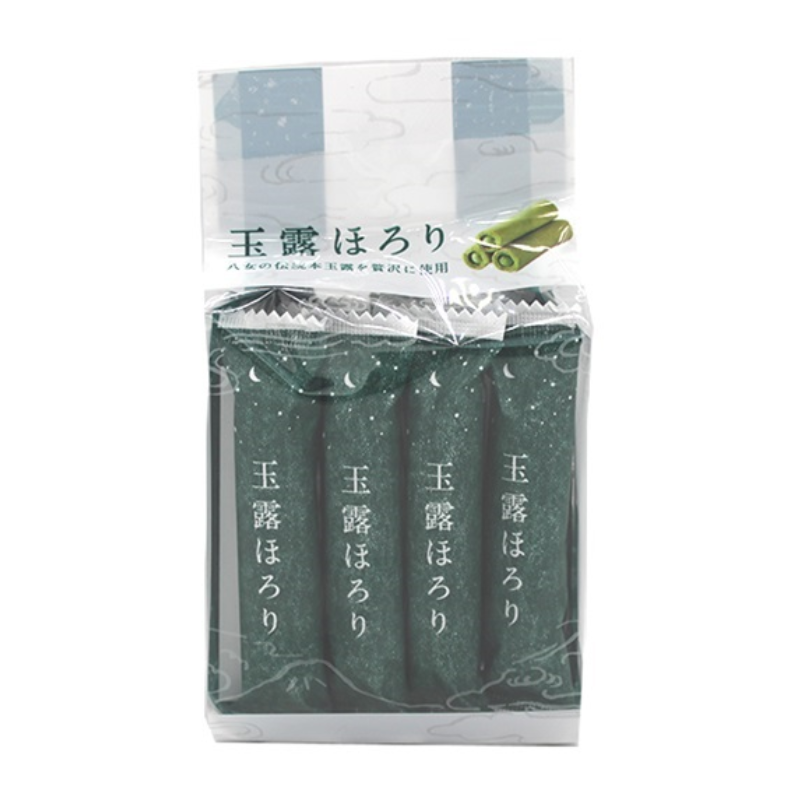 Ochamura Gyokuro Horori Green Tea Flavored Cream Roll Cookies