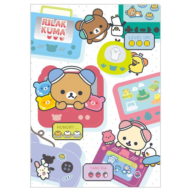 Rilakkuma Gaming Rilakkuma Theme Mini Double Clear Folder