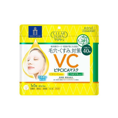 Kose Clear Turn Vitamin C CICA Sheet Mask
