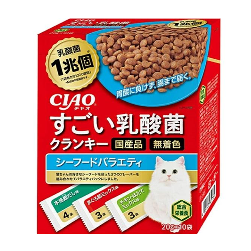 Inaba Foods Ciao Sugoi Crunky Lactic Acid Cat Treats (20gx10)