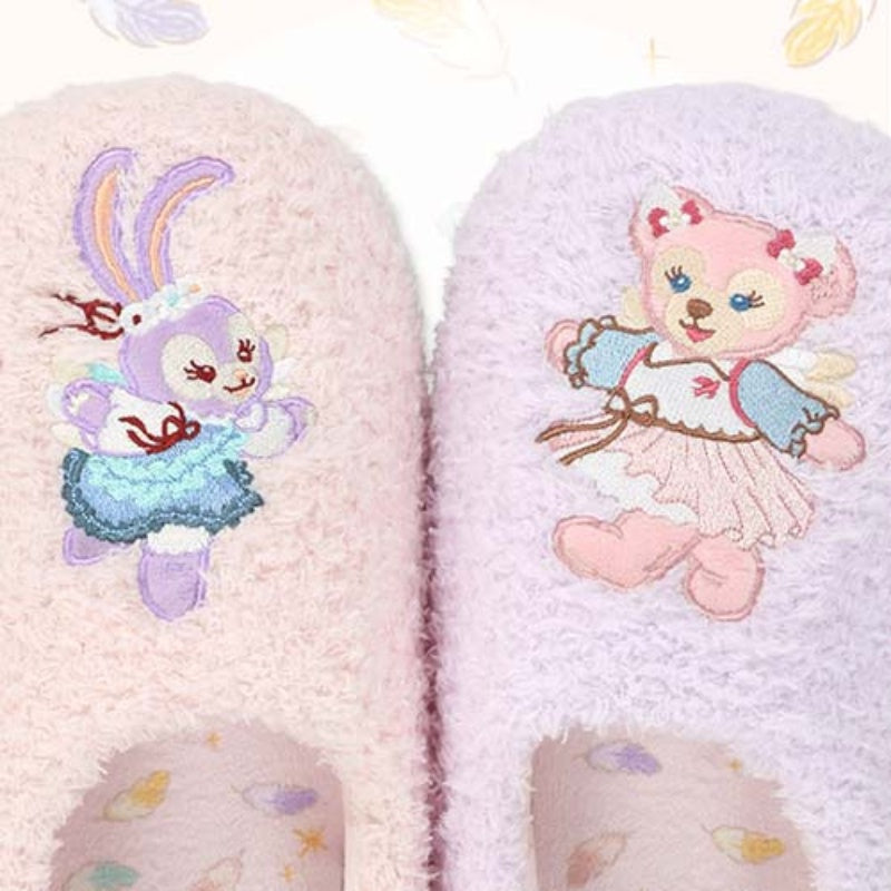 Disney Duffy & Friends Wishing Wings StellaLou and ShellieMay Plush Slippers