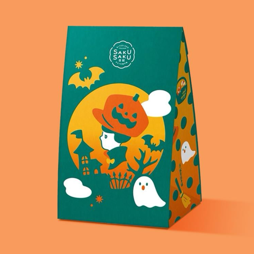 Bankakuso Honpo SakuSaku Nikki Halloween Rice Crackers