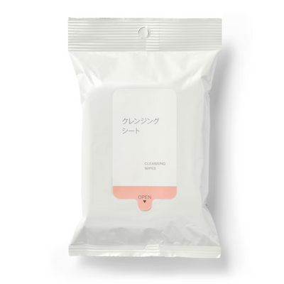 Natural-Origin Cleansing Sheets – 100% Cotton, Large Size