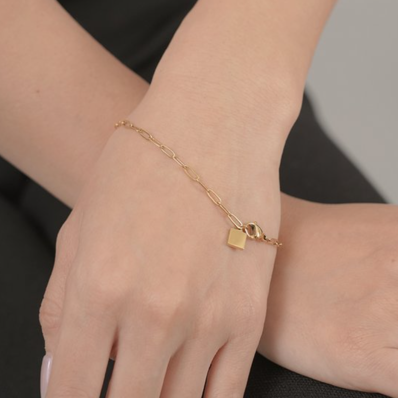 LUPIS 316L Square Pendant Bracelet ST0091