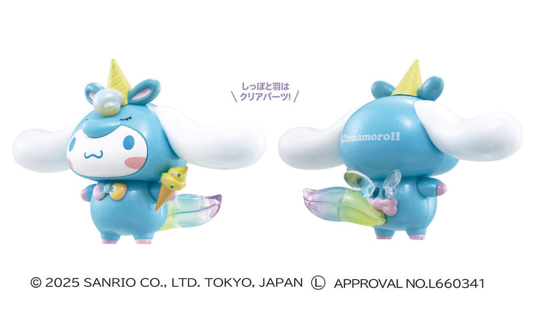SANRIO Unicorn Party Figures – HELLO KITTY/Cinnamoroll