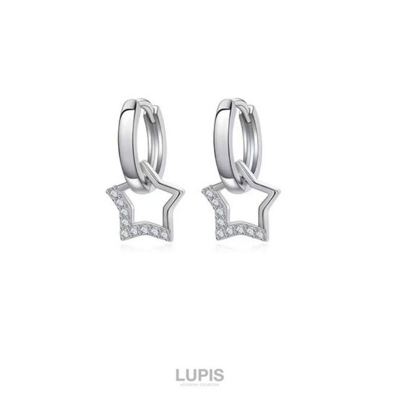 Star Hoop Earrings
