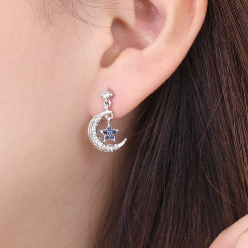 Lupis Moon x Star Galaxy Earrings