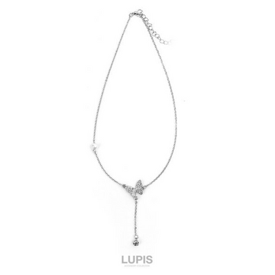 Lupis Pavé Butterfly Necklace