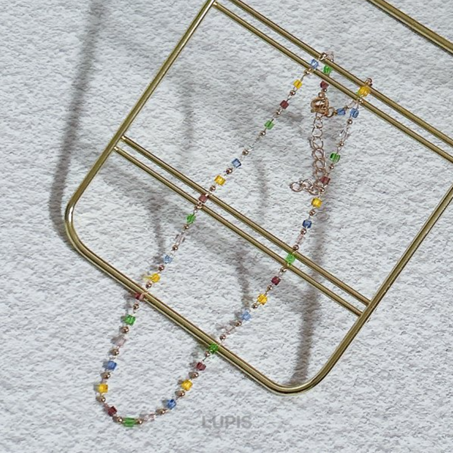 LUPIS Cube Bead Necklace v1916