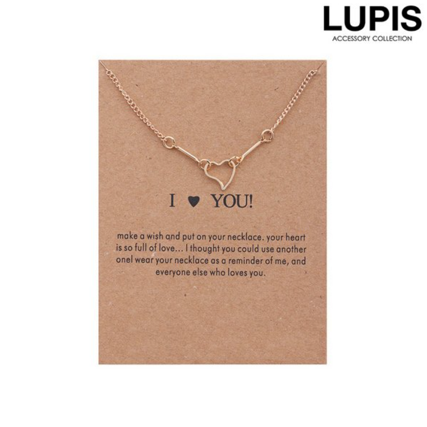 Lupis Heart x Bar Simple Necklace