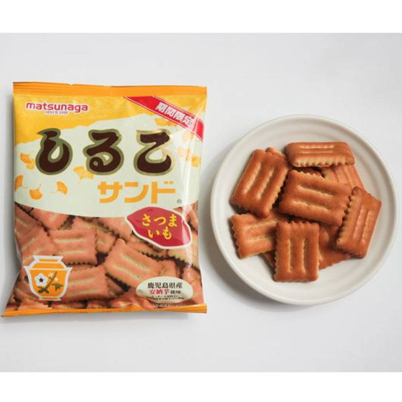 Matsunaga Seika Shiruko Sweet Potato Cream Sandwich Cookies