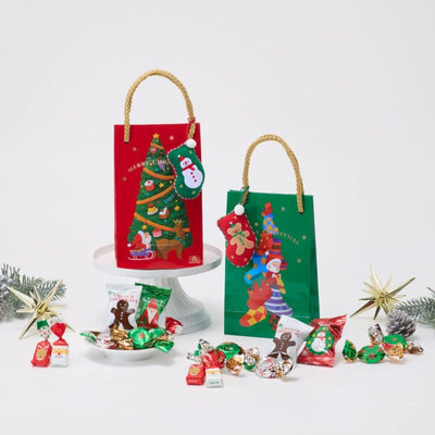 Morozoff 2025 Christmas Chocolate Bagged Gift Box with 9 Christmas Stocking Ornaments