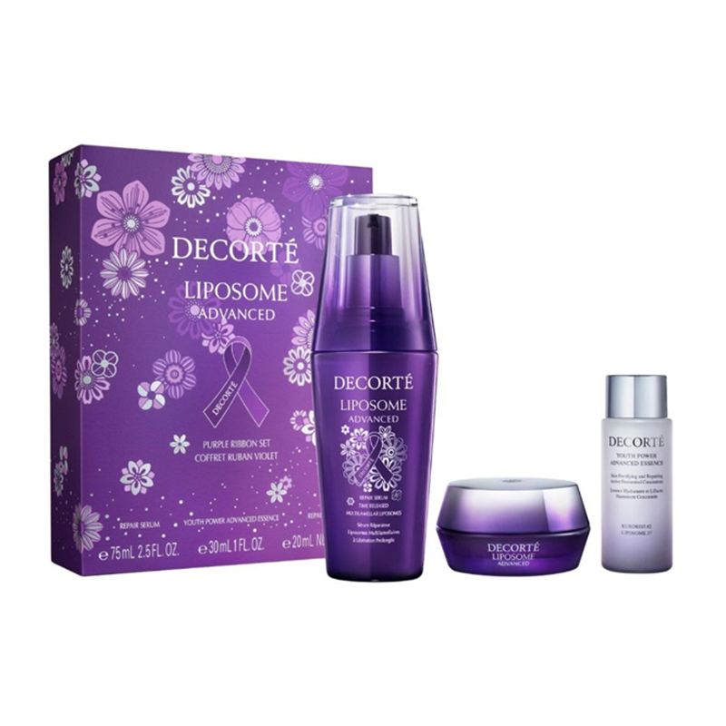 DECORTE Liposome Advanced Repair Serum Purple Ribbon Set 2025
