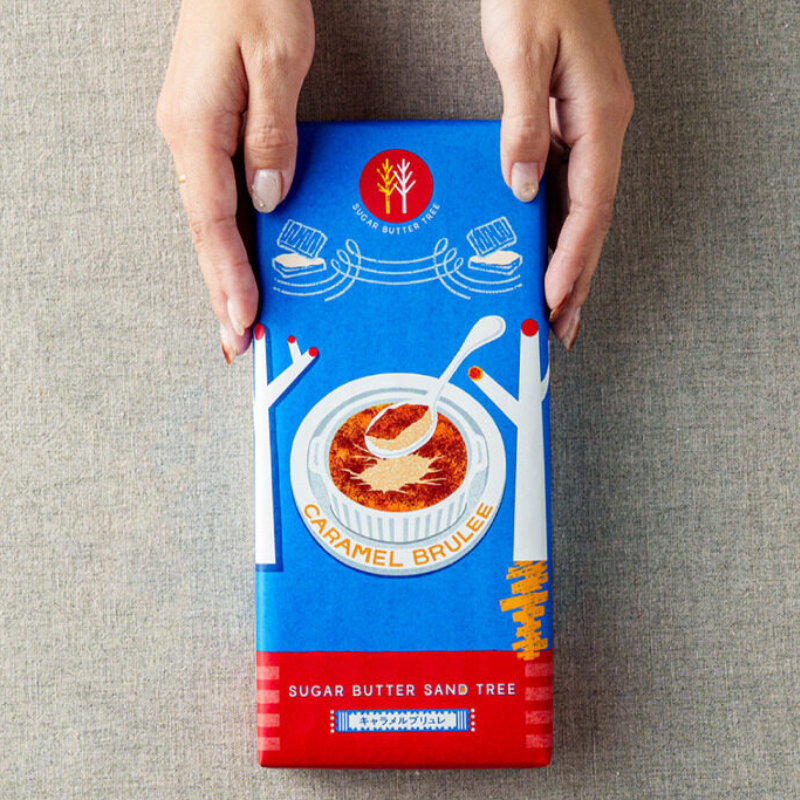 SUGAR BUTTER SANDWICH TREE Crème Brûlée Cream Sandwich Cookies (7 pieces)