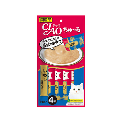 Inaba CIAO Churu Cat Treats (Salmon & Chicken/Tuna & Salmon/Chicken & Beef/Sardine & Tuna)