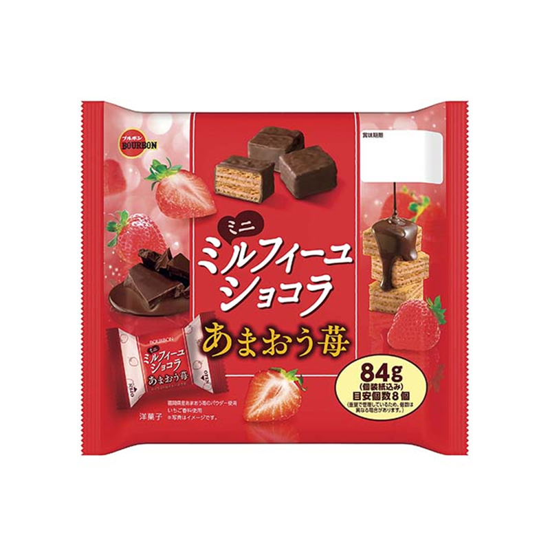 Mini Mille-Feuille Chocolate Amaou Strawberry 84g