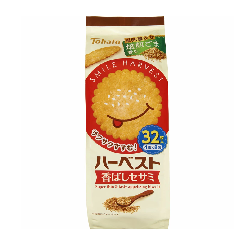 Tohato Smile Harvest Cookies (Sesame/Brown Sugar)