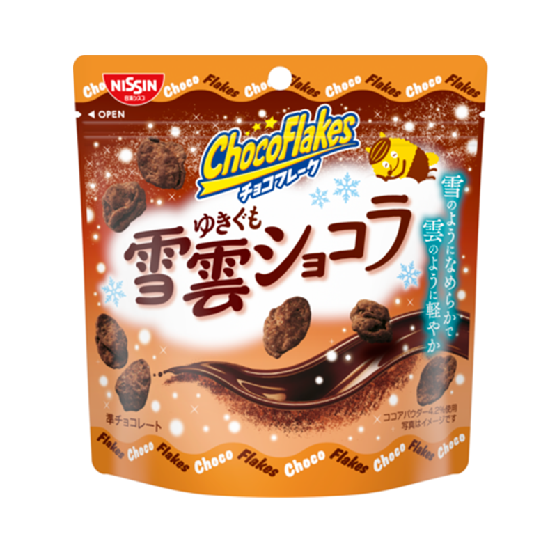 Nissin Yukigumo Chocolat ChocoFlakes Cereal