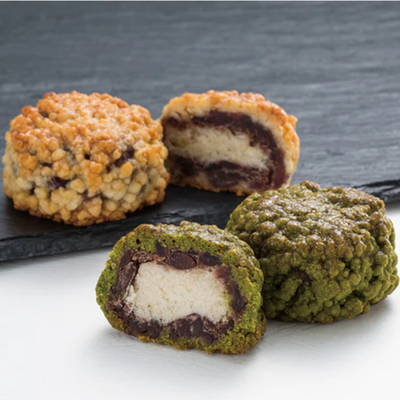 Sugidama Soboro Manju (Matcha and Summer Tangerine)