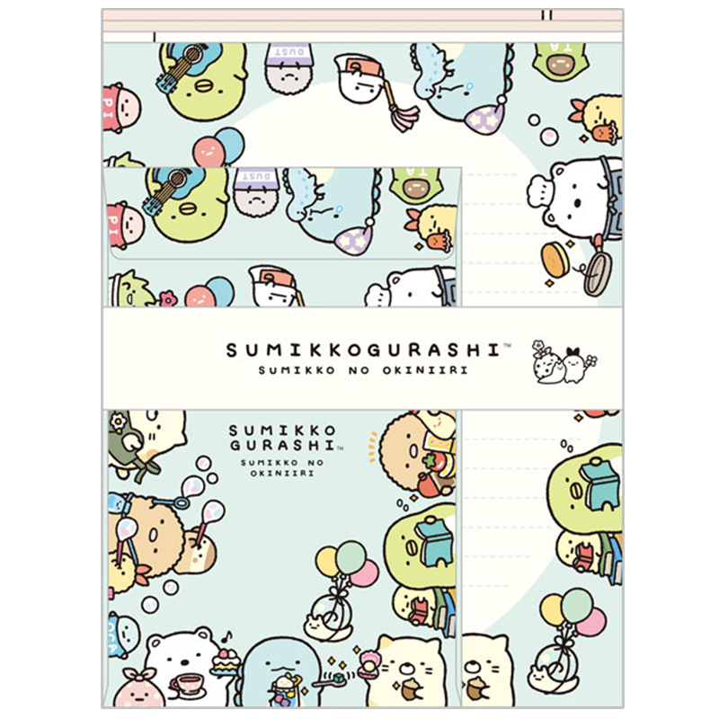 San-X Sumikko Gurashi Sumikko no Okiniiri Envelope Set – MiauMall