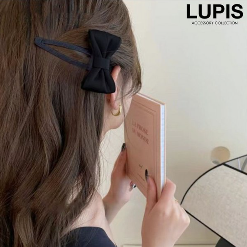 LUPIS Velvet Bow Hair Clip, v2905