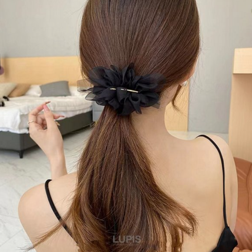 Chiffon Gather Valletta Black