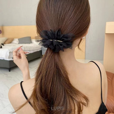 Chiffon Gather Valletta Black