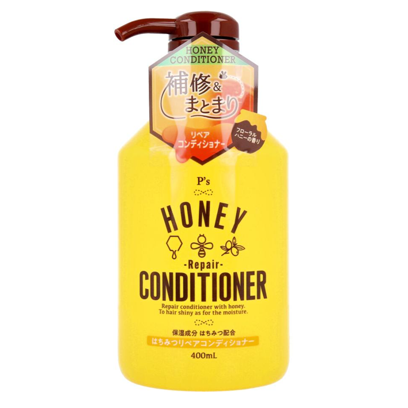 Cosme Station P’s Honey Repair Shampoo & Conditioner Set (Floral Honey Scent, 400ml each)