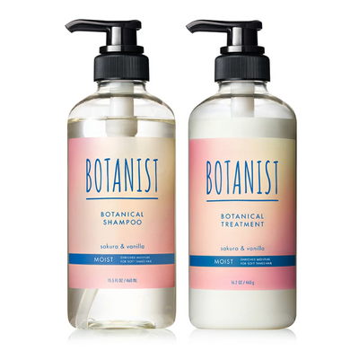 Botanist Botanical Hair Care Set, Moist, Sakura & Vanilla Scent