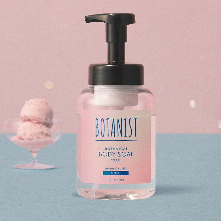 Botanist Botanical Body Soap Foam, Moist, Sakura & Vanilla Scent
