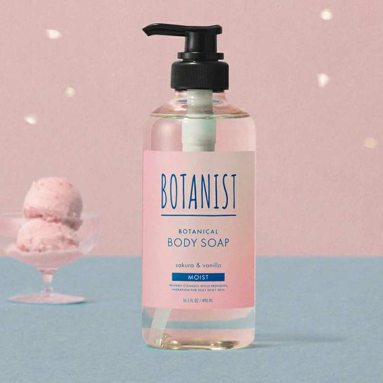 Botanist Botanical Body Soap, Moist, Sakura & Vanilla Scent