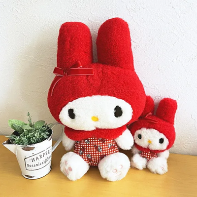 Sanrio Red Checker Miniature Plush Keychain