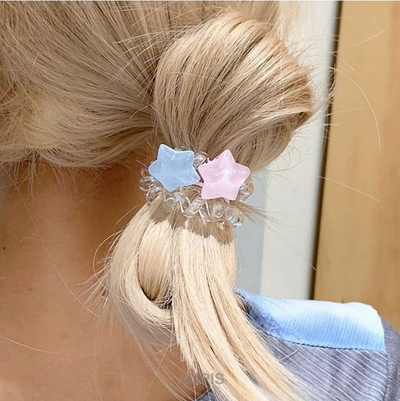 Twin Star Spring Hair Tie