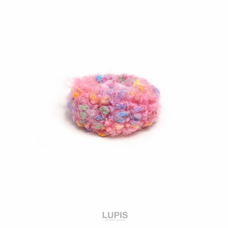 LUPIS Knit Hair Tie, Pink v2855