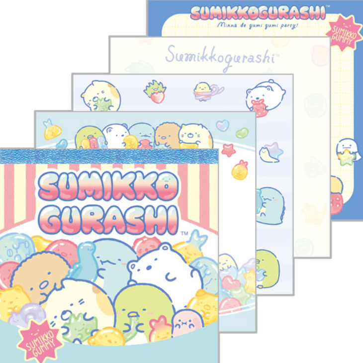 San-X Sumikko Gurashi Gumi Gumi Party Square Memo Pad
