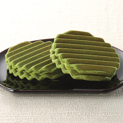 Minamoto Kitchoan Fukuwatari Senbei Matcha Cream Cookies (6 pieces)