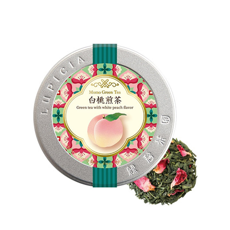 LUPICIA Momo Green Tea (Green Tea with White Peach Flavor)