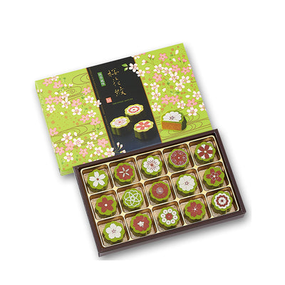 Monloire Sakura Pattern Matcha Chocolate Truffles