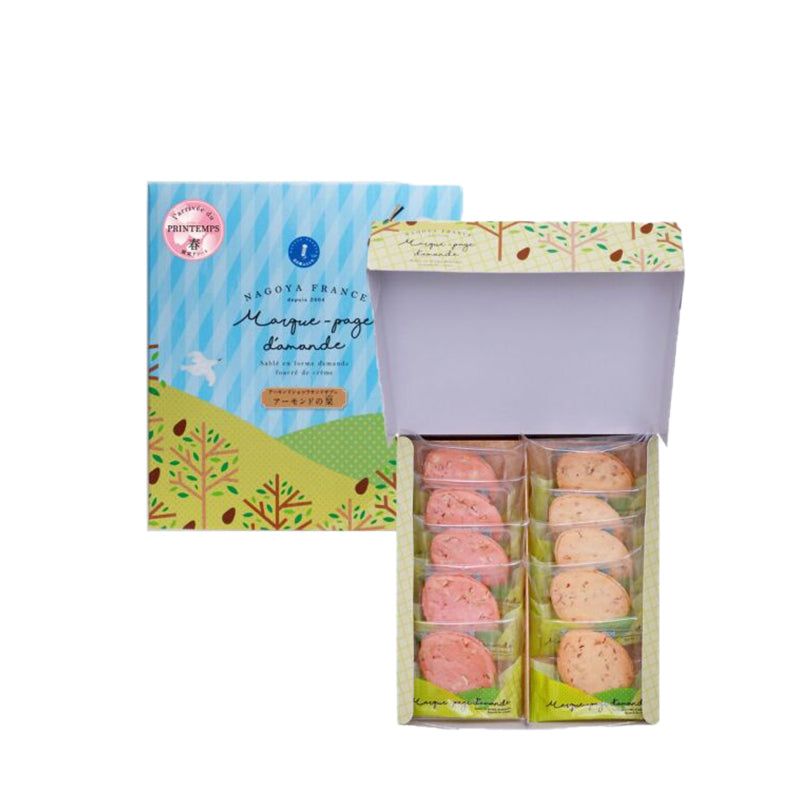 Nagoya France Spring Almond Bookmark Cookies (10 pieces)