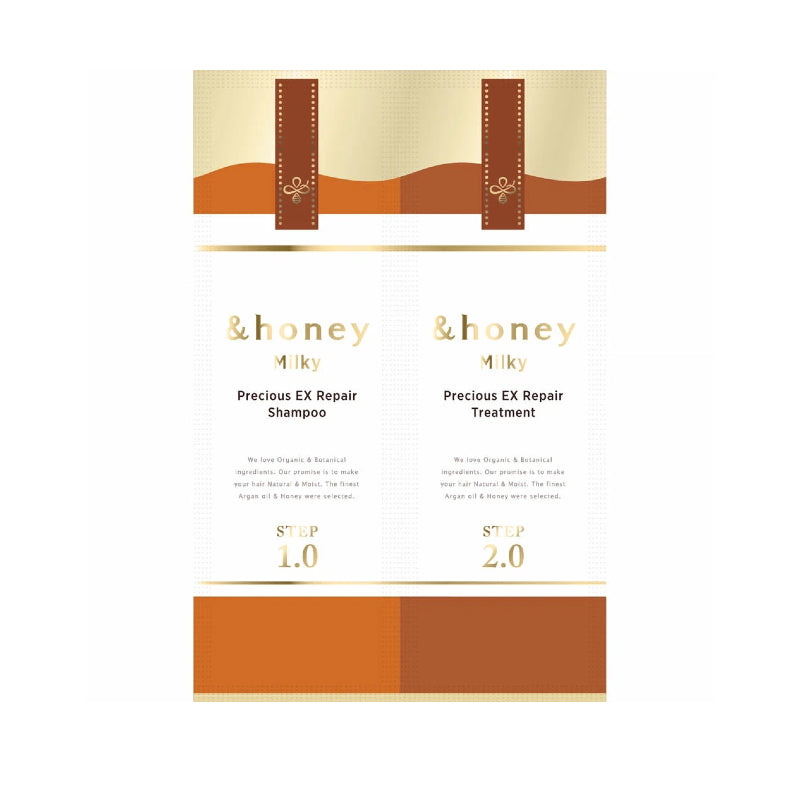 &honey Milky Precious EX Repair Shampoo and Conditioner Trial Set